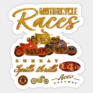 Motorcycle Races Sticker